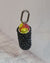 SNACK GIMBAP Keychain with silver hardware, shown from a dangling position.